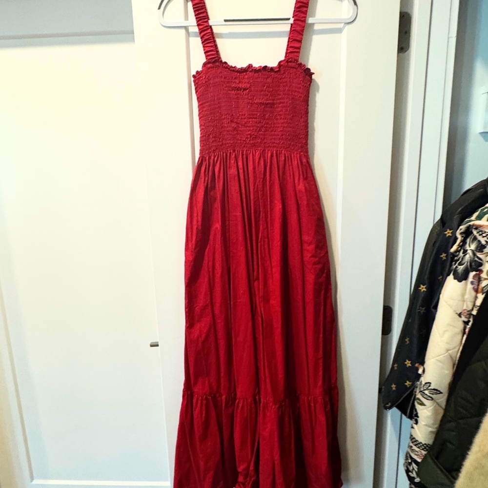 Hill House Home | Anjuli Nap Dress - Red - Size S